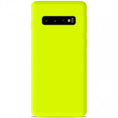 Coque Mat Jaune Fluo | Samsung Galaxy S10