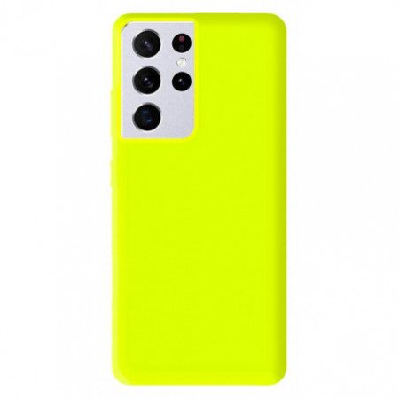 Coque Mat Jaune Fluo | Samsung Galaxy S21 Ultra