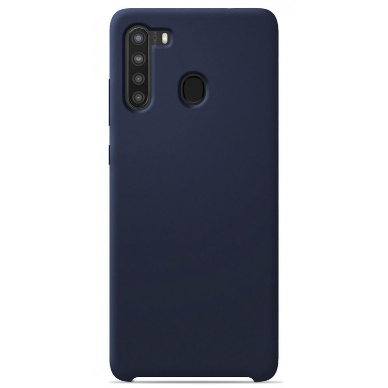 Coque Soft Touch Bleu nuit | Samsung Galaxy A21 Coque Soft Touch Bleu nuit | Samsung Galaxy A21