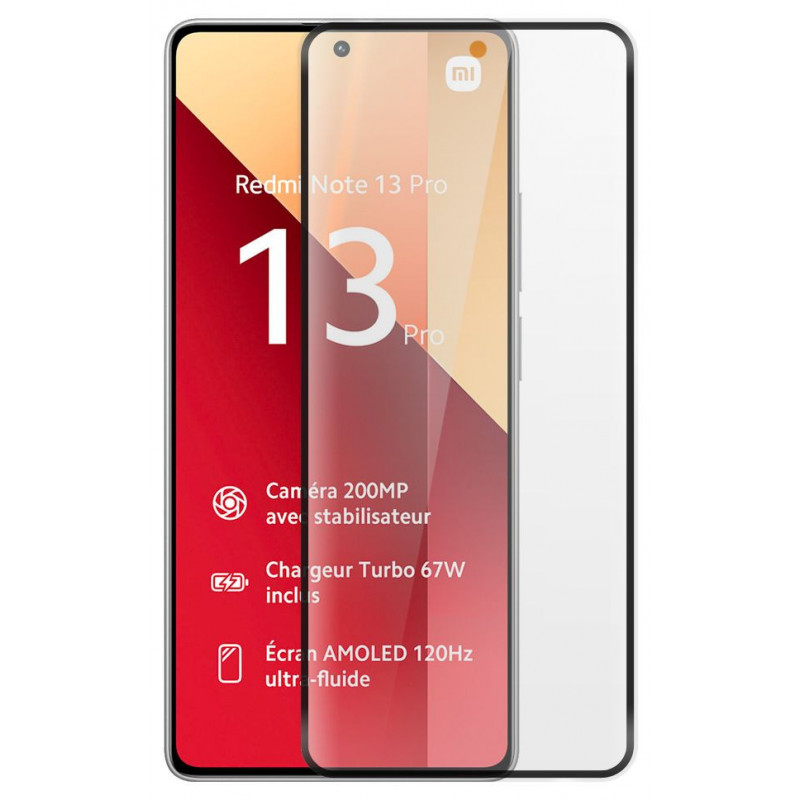 Verre trempé 4D | Xiaomi Redmi Note 13 Pro 4G Verre trempé 4D | Xiaomi Redmi Note 13 Pro 4G