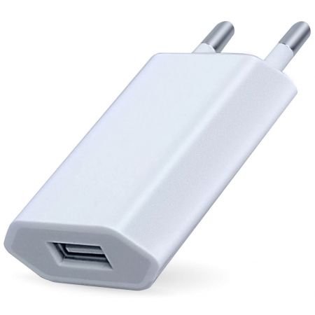 Chargeur secteur port USB 1A - Blanc