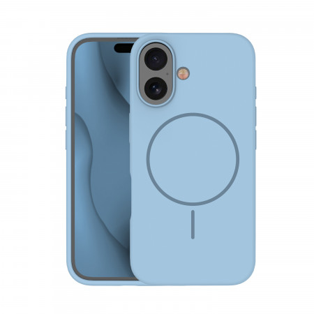 Silicone Thin Mag case for iPhone 17 Air light blue