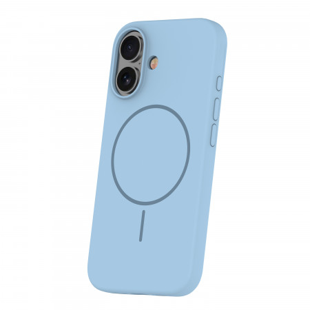 Silicone Thin Mag case for iPhone 17 Air light blue