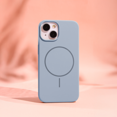Silicone Thin Mag case for iPhone 17 Air light blue