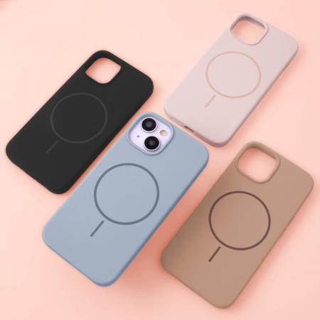 Silicone Thin Mag case for iPhone 17 Air light blue